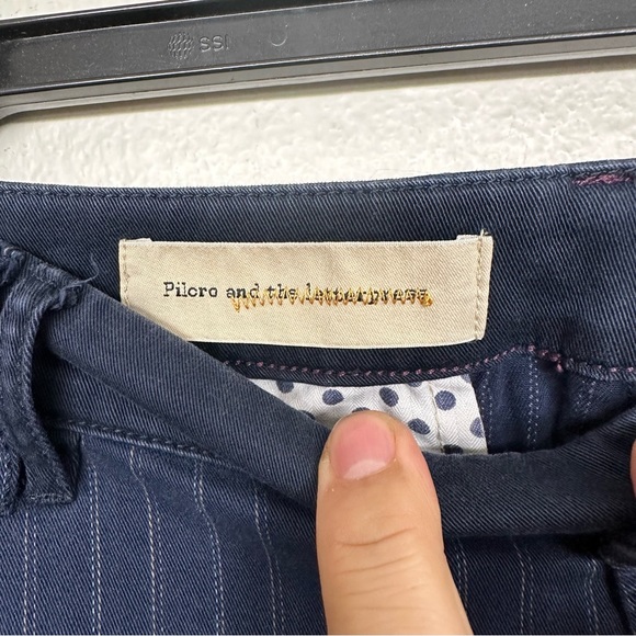 Pilcro And The Letterpress Pants Womens No 29 Blue Fit Hyphen Stripes - Picture 4 of 12